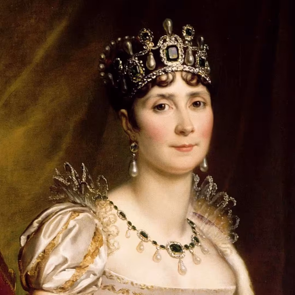 Portrait de Joséphine de Beauharnais, impératrice des Français, coiffée de son diadème impérial et de sa parure de cour